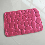 Tapis Mémoire de Forme Salle de Bain – Motif Galets 3D Absorbant | Douche 23