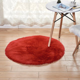 Tapis Rond Moelleux Imitation Fourrure – Plusieurs Couleurs 6