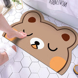 Tapis de Bain Antidérapant Motif Animaux Cartoon – Diatomite 1