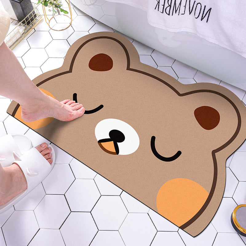 Tapis de Bain Antidérapant Motif Animaux Cartoon – Diatomite — Tapinna®