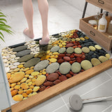 Tapis Entrée Motif Galets Naturels Absorbant – Entrée & Salle de Bain 8