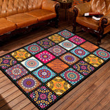 Tapis Patchwork Multicolore Géométrique Ethnique Runner Salon 5