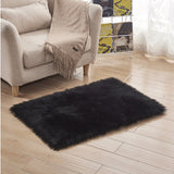 Tapis Rectangulaire Shaggy Imitation Mouton – Chambre & Salon 2