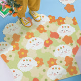 Tapis PU Cuir Cartoon Animaux et Fleurs – Cookie Bear, Lapin 1