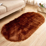 Tapis Ovale Imitation Laine Shaggy Poil Long – Chambre & Salon 7