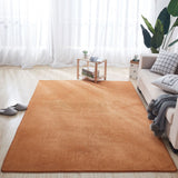 Tapis Rectangle Uni Velours Corail Doux – Salon & Chambre 4