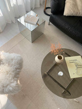 Tapis Rectangulaire Minimaliste – Rayures Naturelles Beige & Crème | Salon Chambre 3