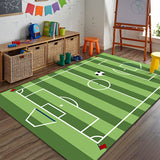 Tapis Rectangulaire Motif Terrain de Sport Enfant – Chambre & Salle de Jeux 2