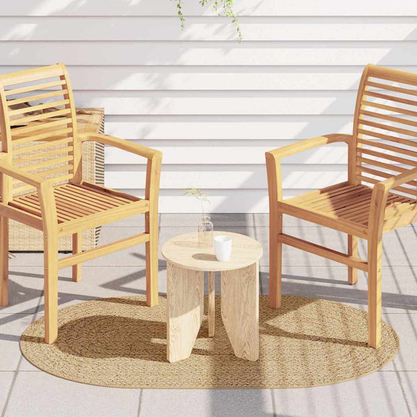 Tapis Tressé PP Naturel Intérieur Extérieur Style Jute Beige