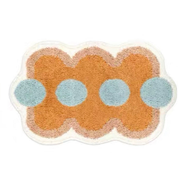 Tapis Runner Bulles Enchaînées Imitation Cachemire Coloré