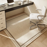 Tapis Bureau Velours Cristal Géométrique Beige Sobre Moderne 2