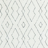 Tapis Berbère Blanc & Crème – Motif Losanges Nordique | Salon Chambre 4