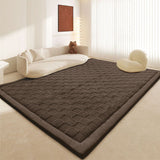 Tapis Rectangulaire Épais Anti-Chute Texture Relief – Salon & Chambre 7