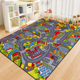 Tapis de Jeu Enfant Circuit de Ville Coloré – Rue et Voitures 1