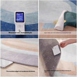 Tapis Irrégulier Graffiti Coloré Pop Art Velours Cristal Salon 2