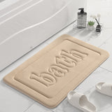 Tapis de Bain Velours Corail Inscription BATH – Salle de Bain & WC 8