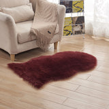 Tapis Fausse Fourrure Poil Long Irrégulier Multicolore Salon 20