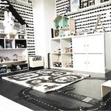 Tapis de Jeu Circuit Ville Noir & Blanc – Chambre Enfant 3