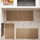 Tapis de Cuisine Antitache – Runner Imperméable Beige | Entrée Couloir 3
