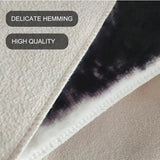 Tapis Forme Irrégulière Peau de Vache Noir & Blanc – Salon & Bureau 4