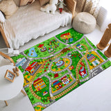 Tapis Jeu Enfant – Plan de Ville & Routes Coloré | Chambre Enfant Salle de Jeux 9