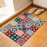 Tapis Patchwork Multicolore Géométrique Ethnique Runner Salon 4