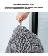 Tapis Chenille Gris Antidérapant Absorbant Entrée Chien Animal 9