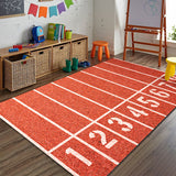 Tapis Rectangulaire Motif Terrain de Sport Enfant – Chambre & Salle de Jeux 5