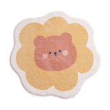 Tapis Forme Kawaii Fruits et Animaux Cartoon Pastel Chambre 4