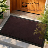 Tapis d'Entrée Extérieur Grattoir – Fibre Polyester Résistante 1