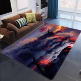 Tapis Rectangulaire Imprimé Galaxie et Nébuleuse 3D 4