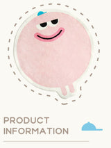 Tapis Rond Imitation Cachemire Motif Smiley Rose – Chambre & Salon 3