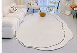 Tapis Ovale Imitation Cachemire Style Japandi Minimaliste – Salon 6