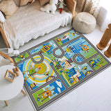 Tapis Jeu Enfant – Plan de Ville & Routes Coloré | Chambre Enfant Salle de Jeux 11