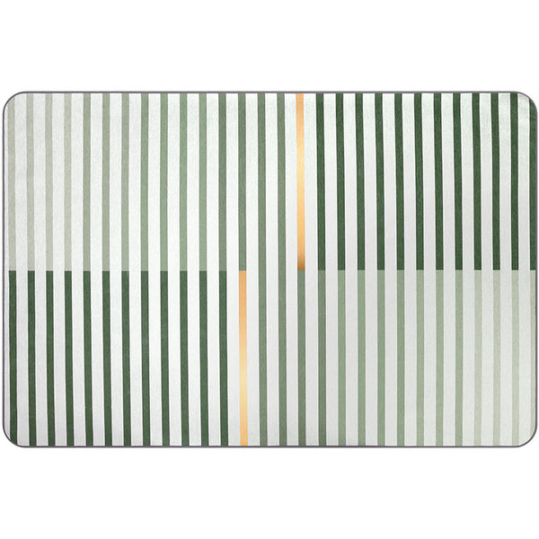 Tapis Rectangulaire Géométrique – Lignes Épurées Gris & Bleu | Salon Table Basse