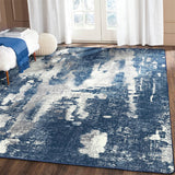 Tapis Abstrait Distressed – Style Moderne Épuré Beige & Gris | Salon Entrée 6