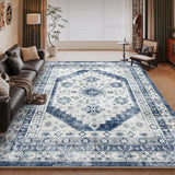 Tapis Persan Bohème Grande Taille Résistant Taches Salon 10