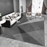 Tapis Rectangulaire Polyester Motif Abstrait Scandinave Multicolore – Salon & Chambre 11