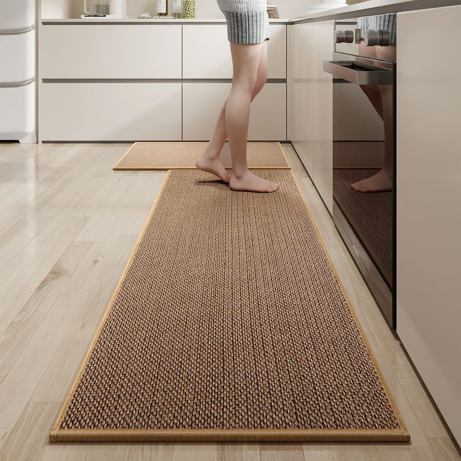 Tapis de Cuisine Antitache – Runner Imperméable Beige | Entrée Couloir — Tapinna®