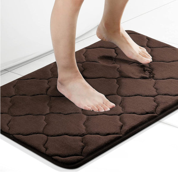 Tapis de Bain Rectangulaire Mousse Mémoire – Salle de Bain