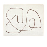 Tapis Abstrait Formes Organiques Contours Style Coréen 7