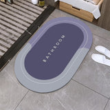 Tapis de Bain Ovale Absorbant Doux – Salle de Bain 15