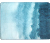 Tapis Salon Luxe Impression Peinture Abstraite Bleu Océan & Or – Grand Format 12