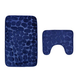 Set 2 Pièces Tapis de Bain Galets Antidérapant – Salle de Bain & WC 6