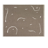 Tapis Abstrait Formes Organiques Contours Style Coréen 6