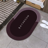 Tapis de Bain Ovale Absorbant Doux – Salle de Bain 8