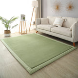 Tapis Rectangulaire Velours Corail Épais Uni – Grand Format 4