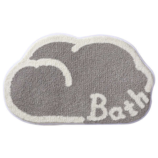 Tapis de Bain Forme Nuage Absorbant – Salle de Bain & Douche