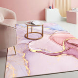 Tapis Rectangulaire Velours Cristal Motif Géométrique Multicolore – Salon & Chambre 6