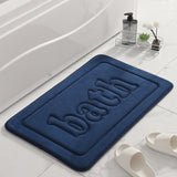 Tapis de Bain Velours Corail Inscription BATH – Salle de Bain & WC 10